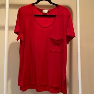 Wilfred Free Red Tee with pocket